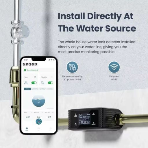 Automatic Water Shut-Off Valve — Smart Leak Detection & Whole-Home Protection