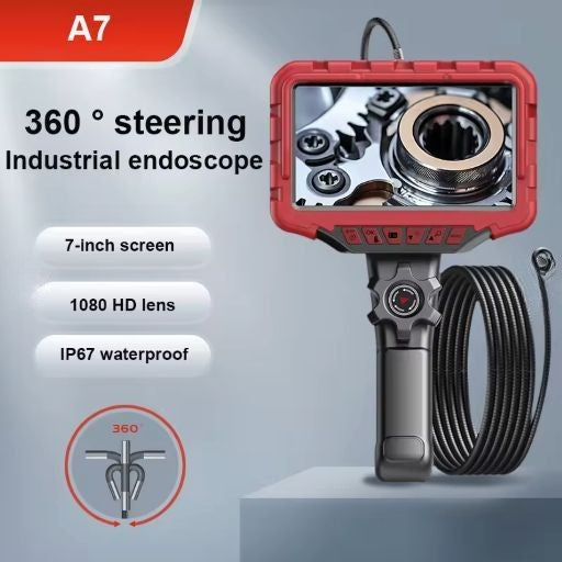 Plumbing Inspection Camera — Self-Leveling, Push Rod, Color LCD Display