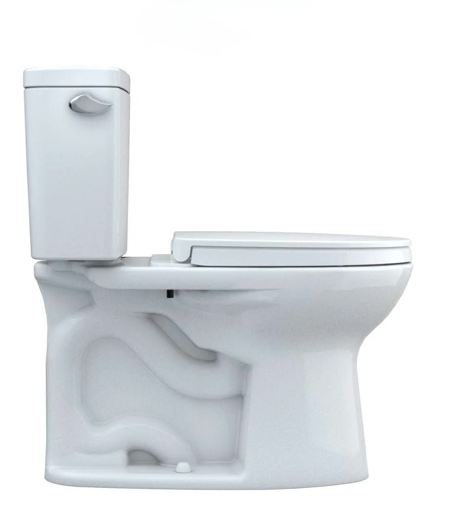 TOTO Drake II Two-Piece Elongated 1.28 GPF Toilet — Cotton White | CST454CEFG#01