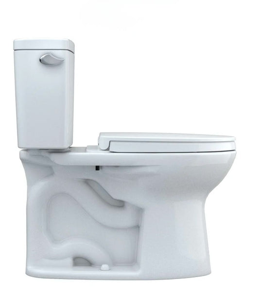 TOTO Drake II Two-Piece Elongated 1.28 GPF Toilet — Cotton White | CST454CEFG#01