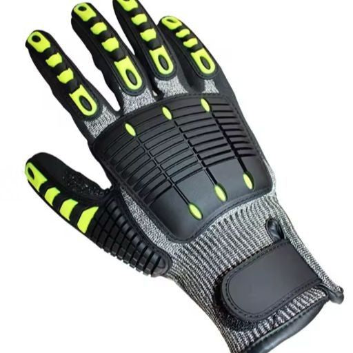 Impact Work Gloves — TPR Protection, Grip Palm, for Plumbing & Trade Work